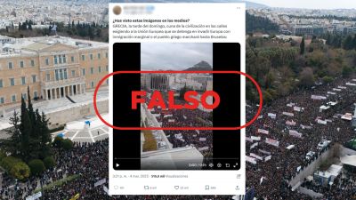 Este vídeo no muestra una protesta antiinmigración en Grecia Este vídeo no muestra una protesta antiinmigración en Grecia