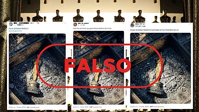 No es el Oscar de Robert Redford tras los incendios de California No es el Oscar de Robert Redford tras los incendios de California