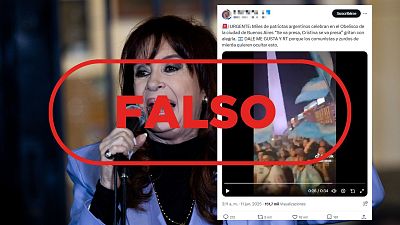 No es la celebración por la condena de prisión de la expresidenta Kirchner