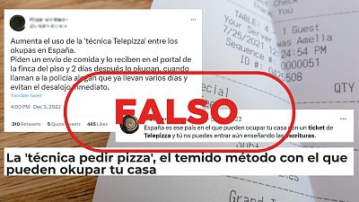 Presentar un ticket de pizza a domicilio no impide un desalojo por ocupar una vivienda habitada