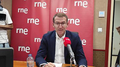 Feijóo replica a Sánchez tras el debate en RTVE si se "avergüenza" de sus "socios" Otegi, Puigdemont y Junqueras