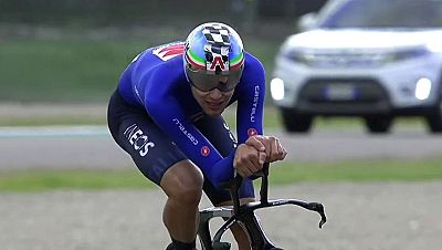 Ganna consigue el oro en la crono de Imola Ganna consigue el oro en la crono de Imola