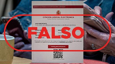 La Administración de Justicia no envía esta “citación judicial” con un código QR, es un fraude La Administración de Justicia no envía esta “citación judicial” con un código QR, es un fraude