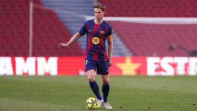 Frenkie de Jong estará entre cinco y seis semanas de baja por una lesión muscular