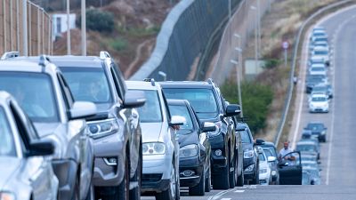 La frontera de Melilla registra colas de hasta cinco horas un día antes de la Fiesta del Cordero La frontera de Melilla registra colas de hasta cinco horas un día antes de la Fiesta del Cordero