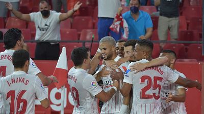 En-Nesyri y Lamela firman la cómoda victoria del Sevilla ante el Rayo