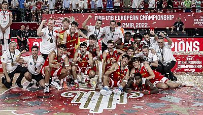 Quinta medalla, tercera de oro, del baloncesto español en un mes glorioso - ver ahora