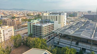 Imatge aèrea dels habitatges protegits de la promoció Illa Glòries | Ajuntament de Barcelona Imatge aèrea dels habitatges protegits de la promoció Illa Glòries | Ajuntament de Barcelona