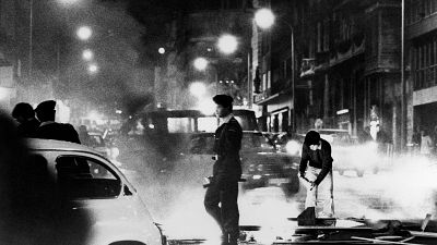Incidentes tras una protesta de estudiantes en Barcelona, en diciembre de 1979 Incidentes tras una protesta de estudiantes en Barcelona, en diciembre de 1979