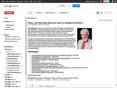 Google Reader se vuelve más social en un cambio polémico entre sus usuarios