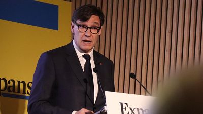 El president del Govern, Salvador Illa, en una jornada organitzada per Expansión al Recinte Modernista de Sant Pau El president del Govern, Salvador Illa, en una jornada organitzada per Expansión al Recinte Modernista de Sant Pau