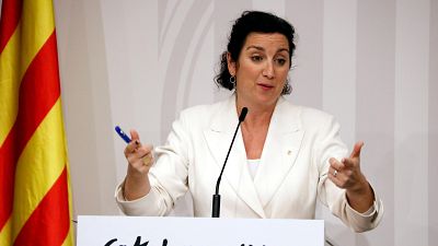 La consellera Alícia Romero en roda de premsa La consellera Alícia Romero en roda de premsa