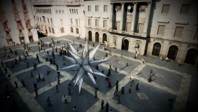 Un gran estel il·luminarà la plaça Sant Jaume per Nadal