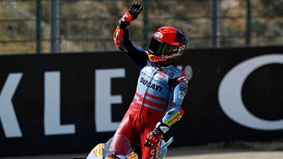 Marc Márquez consigue en Aragón su primera victoria en una carrera 'sprint'