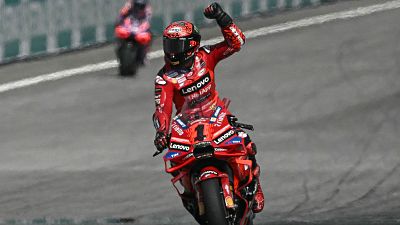 Carrera final GP Malasia MotoGP: Bagnaia gana y Jorge Martín es segundo. Carrera final GP Malasia MotoGP: Bagnaia gana y Jorge Martín es segundo.