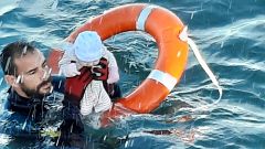 El guardia civil que rescató al bebé en Ceuta: 