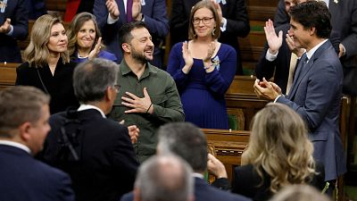 Zelenski agradece desde Canadá su apoyo por "salvar miles de vidas" y pide que no haya impunidad con Rusia