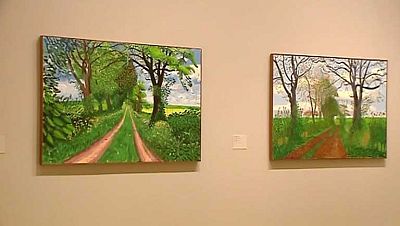 El Guggenheim presenta la primera gran muestra dedicada en España al pintor David Hockney