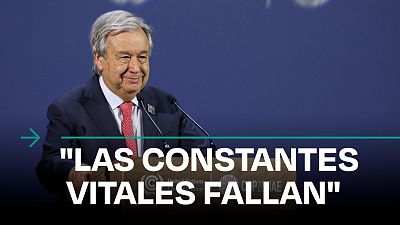 Guterres advierte en Dubái: "No podemos apagar un planeta en llamas con una manguera de combustibles fósiles"