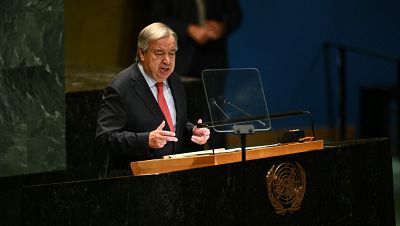 Guterres alerta en la ONU de que el estado del mundo es "insostenible" y asegura que Líbano está "al borde del abismo"