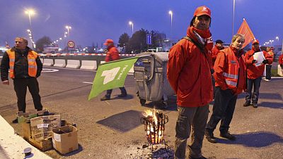 La huelga general en Bélgica complica la celebración de la cumbre de la UE