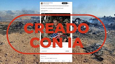 La foto viral del soldado estadounidense rescatado en Irán no es real: está creada con IA