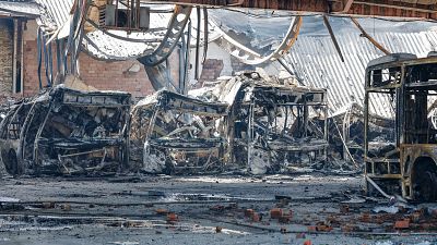 Un incendio sin heridos quema 39 autobuses urbanos en Burgos y obliga a suspender seis líneas