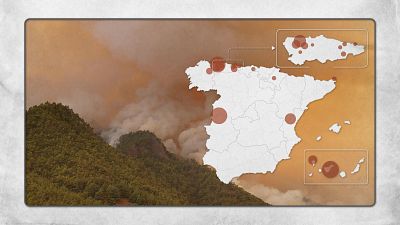 De Canarias a Asturias: así se ven desde el espacio los incendios más devastadores de 2023 en España