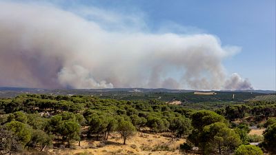 El incendio de Huelva sigue descontrolado, mientras los de Segovia y Castellón mejoran su evolución