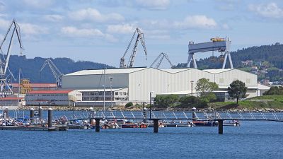 Instaslaciones de Navantia, en el puerto de Ferrol, Galicia Instaslaciones de Navantia, en el puerto de Ferrol, Galicia