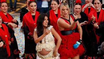 Isa Pi, en la recta final de su embarazo, último fichaje de 'La Familia de la Tele'