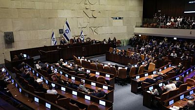Apertura del período de invierno de sesiones en el Parlamento de Israel, el pasado lunes