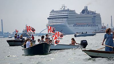Italia prohíbe desde agosto el paso de cruceros frente a la ciudad de Venecia
