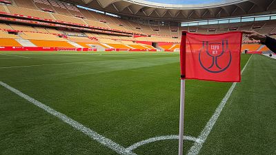Final Copa del Rey FC Barcelona - Real Madrid: Detalle del Estadio de la Cartuja tras la finalización de las obras. Final Copa del Rey FC Barcelona - Real Madrid: Detalle del Estadio de la Cartuja tras la finalización de las obras.