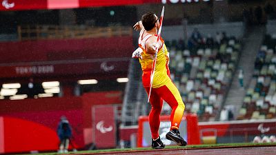 Héctor Cabrera se cuelga el bronce en la final de lanzamiento de jabalina
