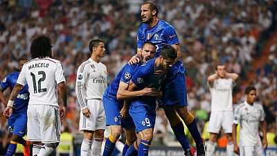 La Juventus de Turín será el rival del Barcelona en la final de la Liga de Campeones 2014-15, que se disputará en Berlín el próximo 6 de junio, tras empatar ante el Real Madrid en el estadio Santiago Bernabéu (1-1). Tras ganar por 2-1 en la capital t La Juventus de Turín será el rival del Barcelona en la final de la Liga de Campeones 2014-15, que se disputará en Berlín el próximo 6 de junio, tras empatar ante el Real Madrid en el estadio Santiago Bernabéu (1-1). Tras ganar por 2-1 en la capital t