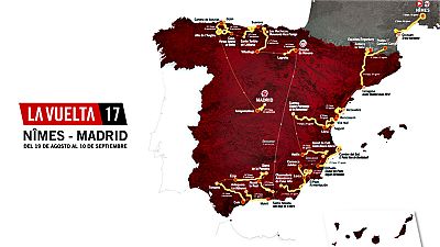 Recorrido oficial de la Vuelta ciclista a España 2017