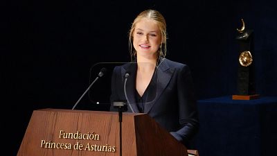 Leonor llama a la esperanza en su discurso en los Princesa de Asturias: "Nos muestra que las cosas pueden mejorar"