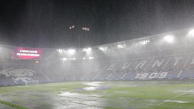 Suspendido el Levante - Athletic de la jornada 6 de Liga por las intensas lluvias