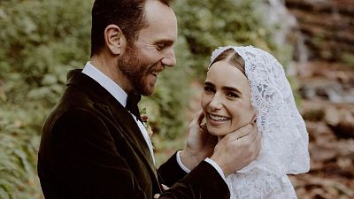 Lily Collins se casa con Charlie McDowell como una verdadera 'Blancanieves': mira las fotos de la boda