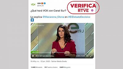 Olona se compromete a mantener Canal Sur, pero su programa electoral prevé eliminarlo