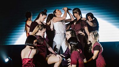 Eurovisión - Blanca Paloma canta "Eaea" en la Welcome PrePartyES Madrid 2023