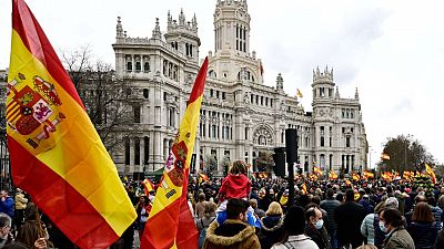 Manifestaciones de Vox en toda España protestan por la subida de los precios: "¡Gobierno dimisión!"