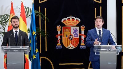 PP y Vox forman su primer gobierno de coalición en Castilla y León y hablan de "triunfo" y de "día histórico"