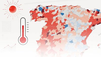 El mapa del calor en España: consulta las temperaturas y los avisos activos hoy