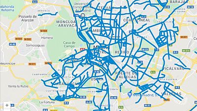 Mapa: las calles de Madrid retoman la normalidad tras el paso del temporal Filomena