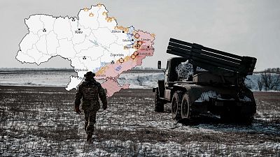 Los mapas de la 51ª semana de guerra en Ucrania