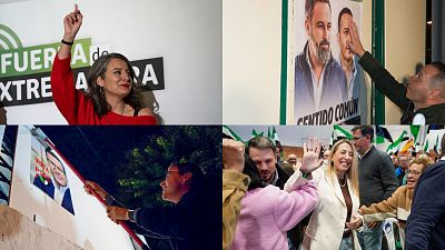 Fotomontaje elecciones Extremadura 2025 Fotomontaje elecciones Extremadura 2025