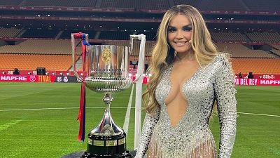 Melody sorprende en la final de la Copa del Rey 2025 desde Sevilla