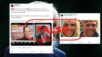 Sigue circulando la narrativa desinformativa que afirma que Brigitte Macron es una mujer trans Sigue circulando la narrativa desinformativa que afirma que Brigitte Macron es una mujer trans